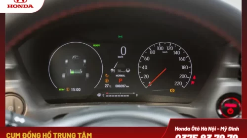 Bảng đồng hồ kỹ thuật số 7 inch sắc nét hiển thị đa thông tin (bản L, RS). Giao diện trực quan, dễ dàng theo dõi các thông số vận hành.