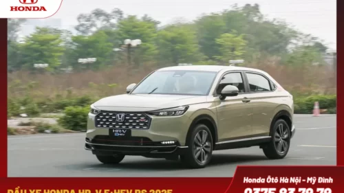 Thiết kế phần đầu xe Honda HR-V 2025 hiện đại và thể thao. Tạo ấn tượng mạnh mẽ ngay từ cái nhìn đầu tiên.