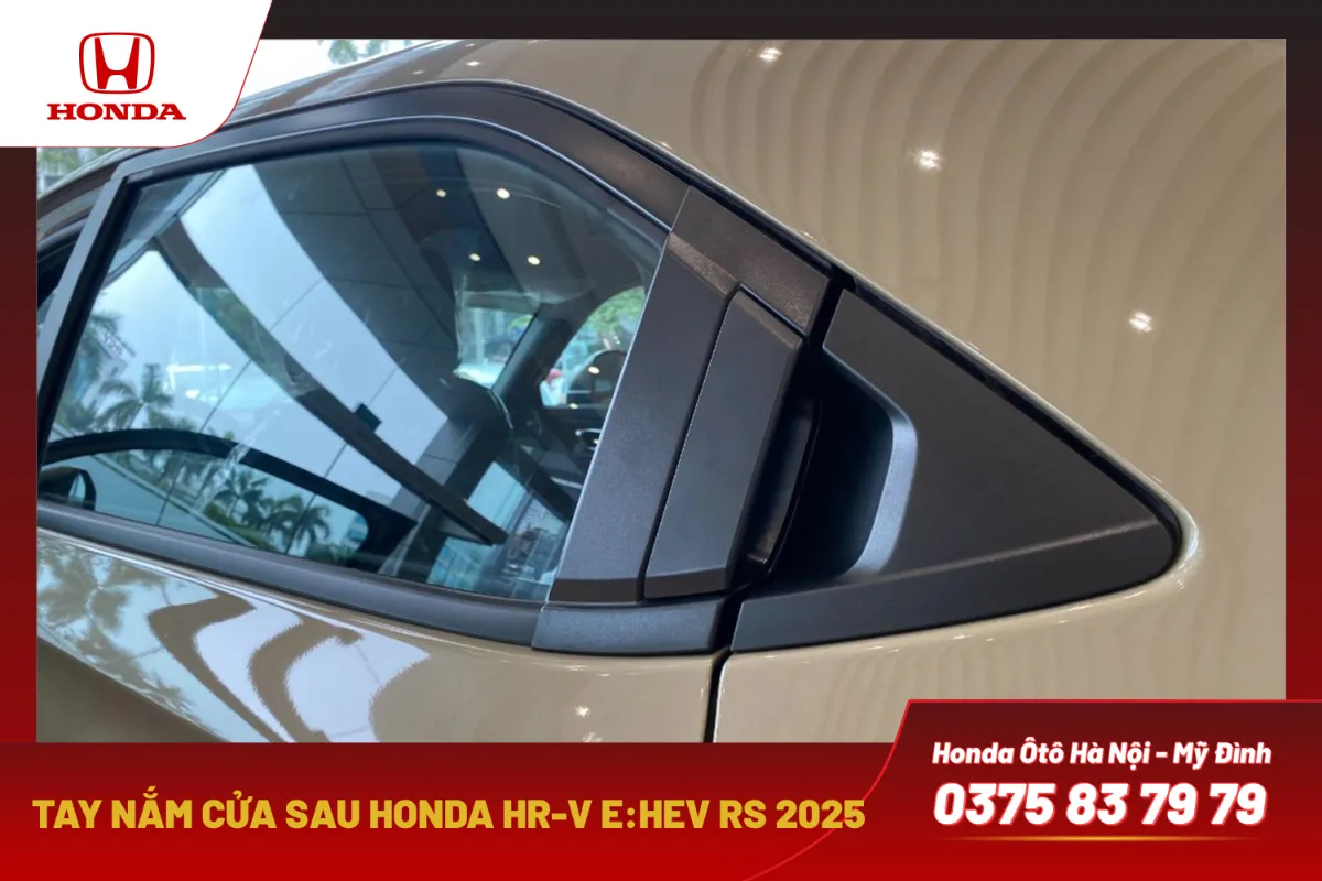Tay nắm cửa sau ẩn trên kính