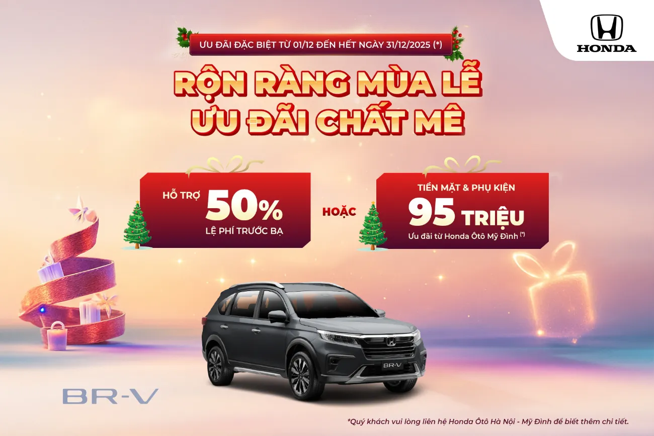 Ưu đãi Honda BR-V tháng 12/2025
