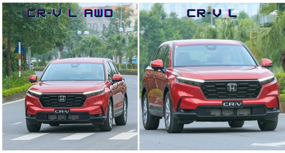 So sánh CR-V bản L và L AWD về ngoại thất