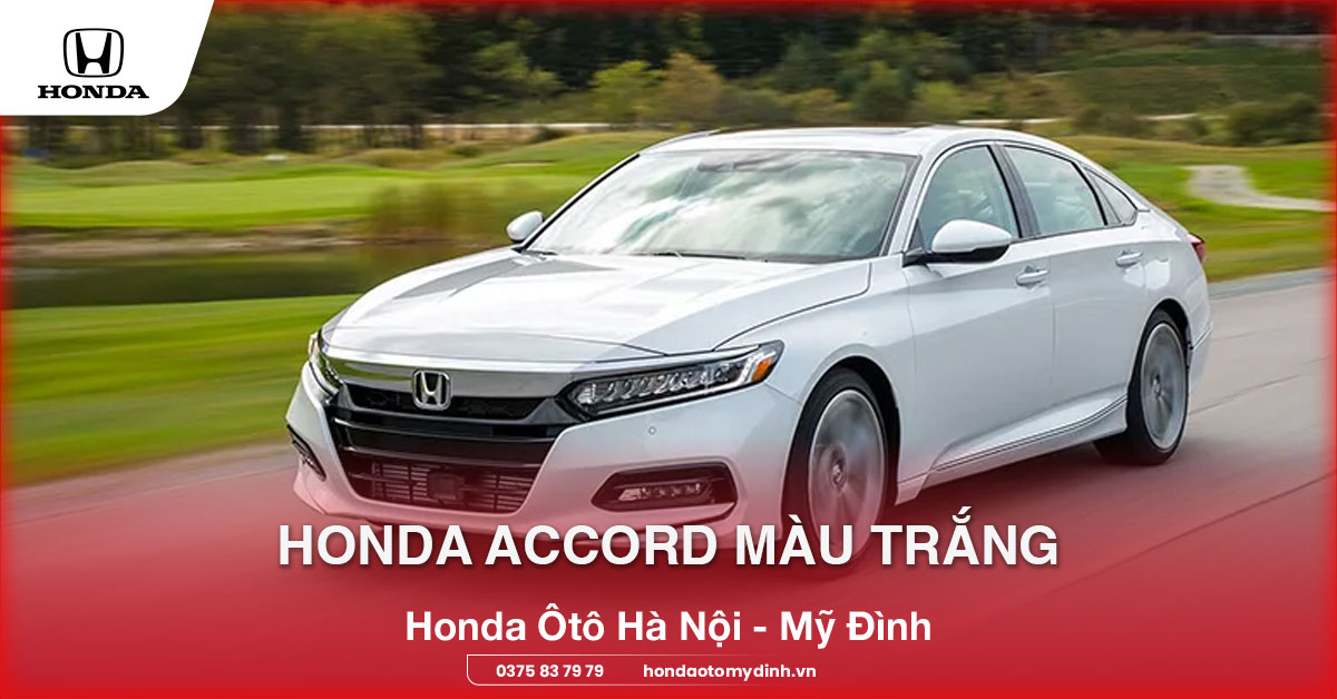 Honda Accord màu trắng