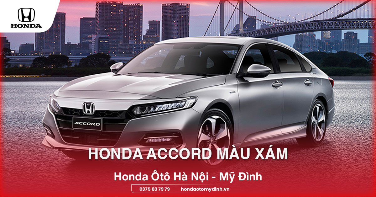 Honda accord màu xám