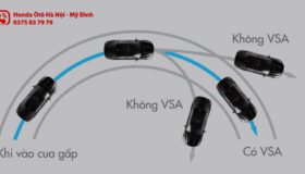Hệ thống cân bằng điện tử VSA kiểm soát những thay đổi đột ngột, giữ cho xe luôn trong tầm kiểm soát của người lái