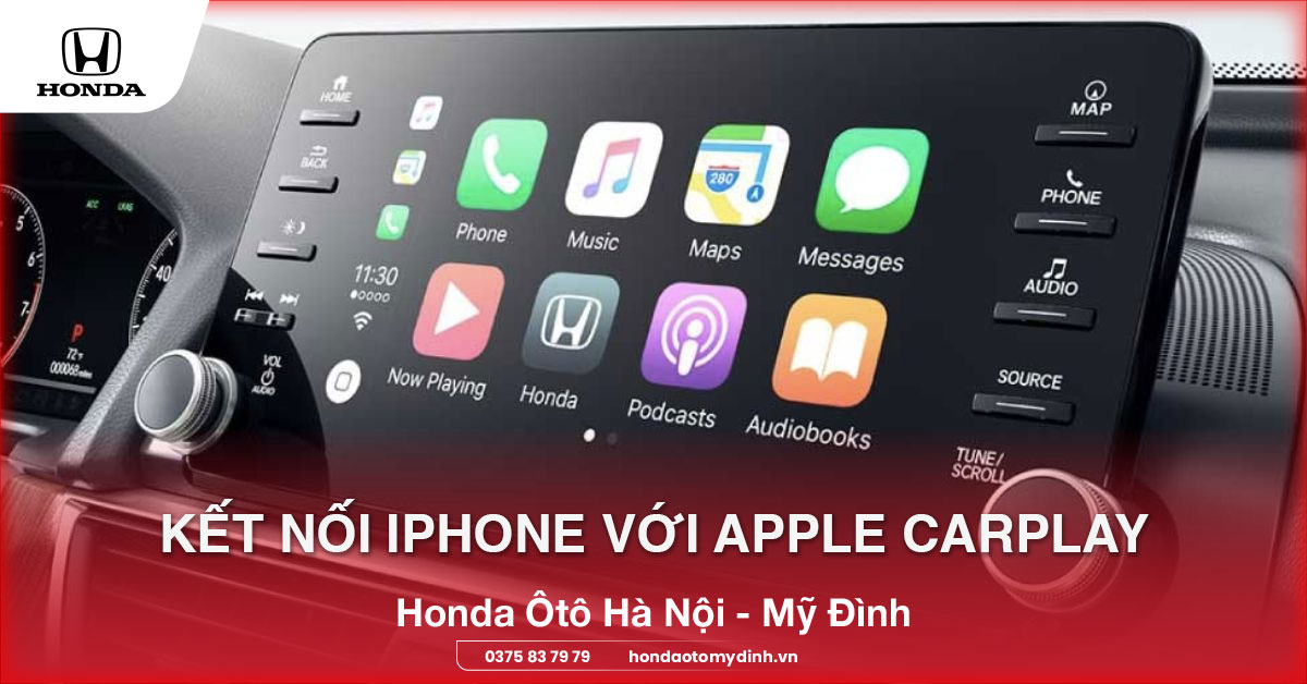 Hướng dẫn Kết Nối iPhone Với Apple CarPlay