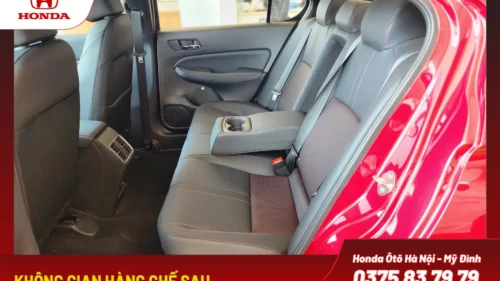 Không gian hàng ghế sau Honda City 2024