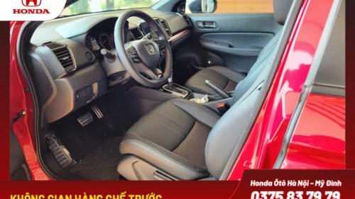 Không gian hàng ghế trước Honda City 2024