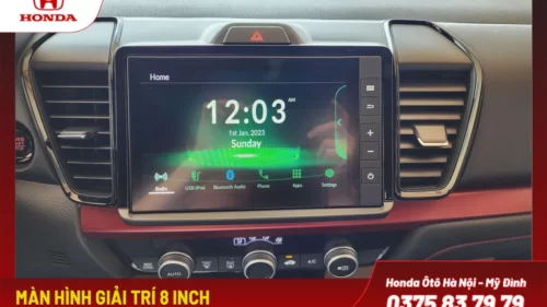 Màn hình giả trí 8 inch Honda City 2024