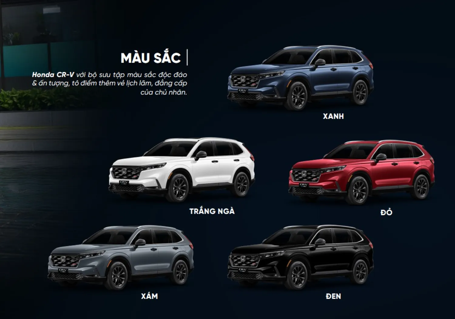 Màu sắc Honda CR-V 2026