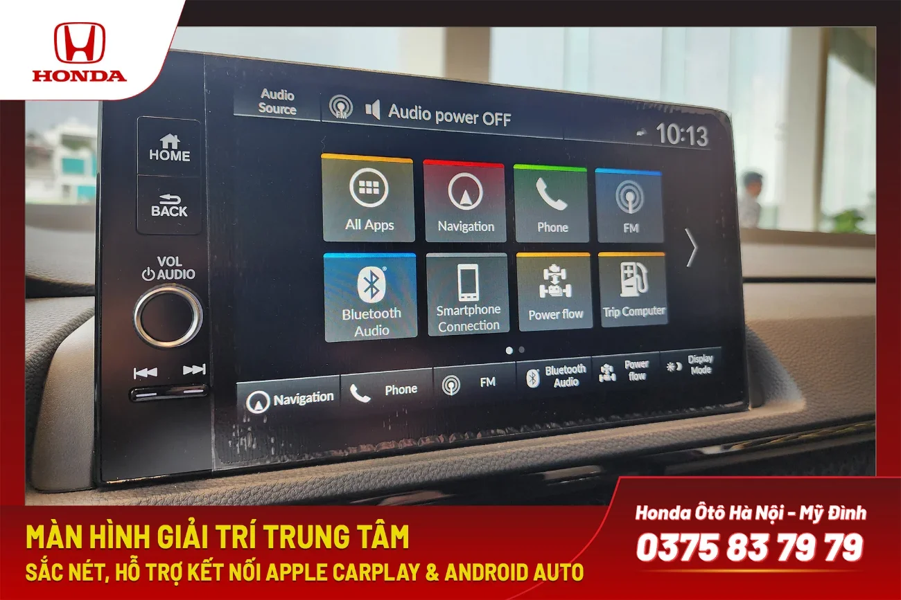 Màn hình giải trí trung tâm sắc nét & tích hợp nhiều công nghệ hiện đại