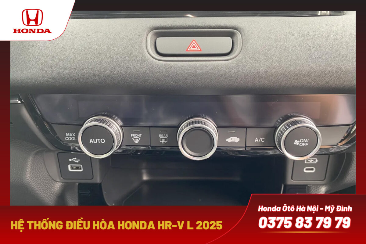 Hệ thống điều hòa Honda HR-V L 2025