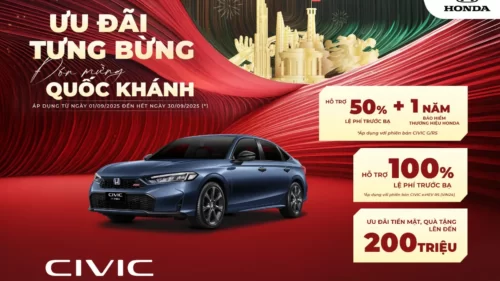 Ưu đãi Honda Civic tháng 9/2025