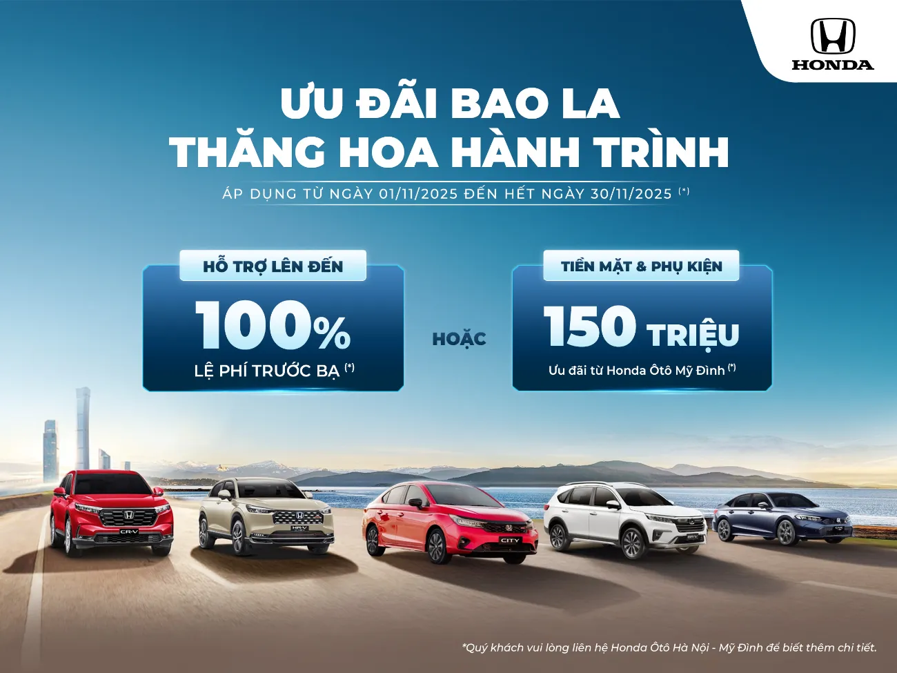 Ưu đãi Honda tháng 11/2025