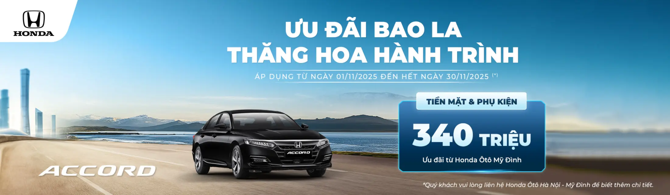 Ưu đãi Honda Accord tháng 11/2025