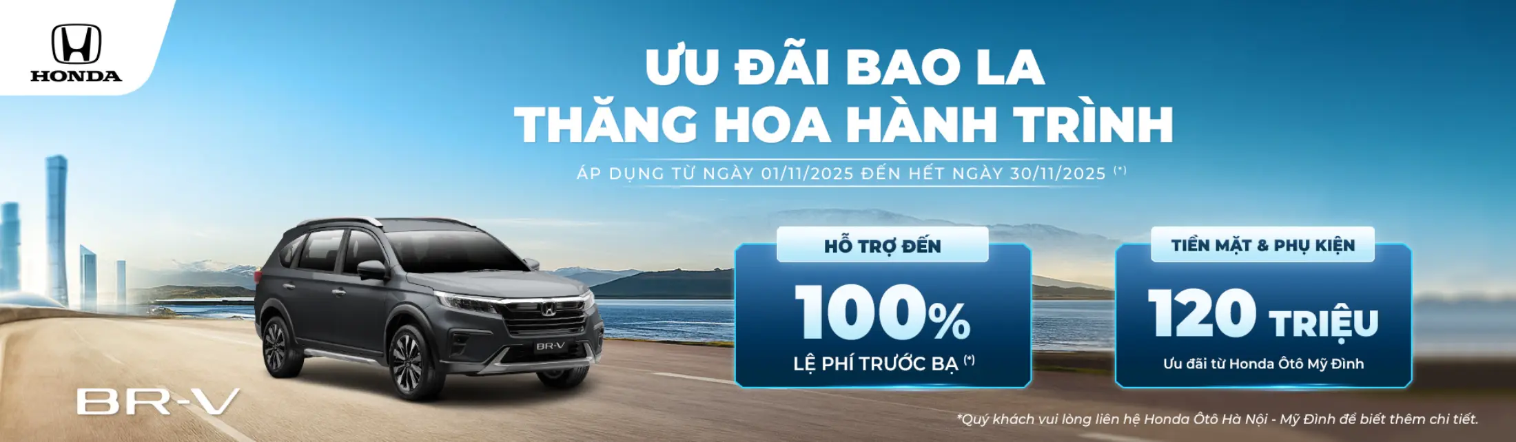 Ưu đãi Honda BR-V tháng 11/2025