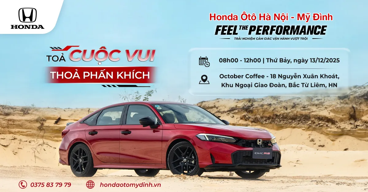 FEEL THE PERFORMANCE tại October Coffee – Ngoại Giao Đoàn vào sáng Thứ Bảy (13/12/2025)