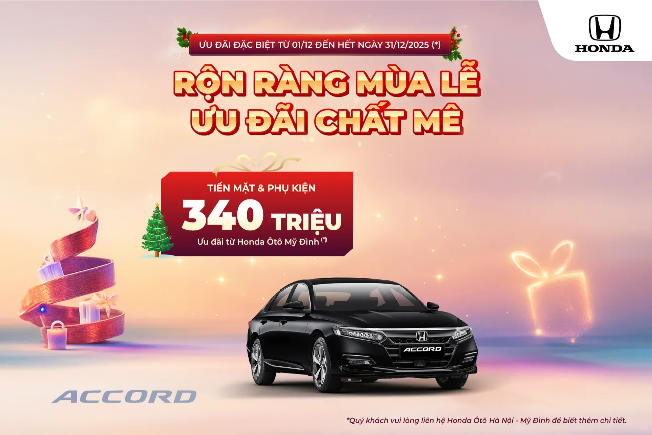 Ưu đãi Honda Accord tháng 12/2025