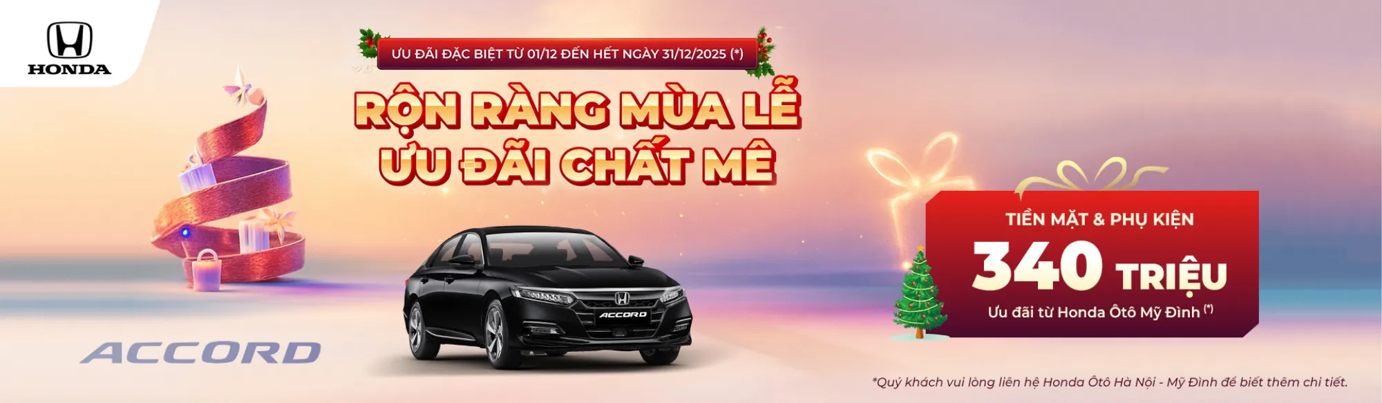 Ưu đãi Honda Accord tháng 12/2025