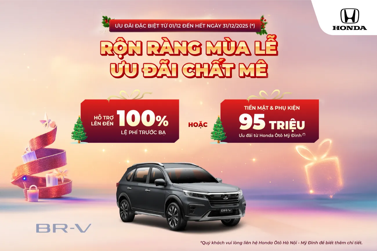 Ưu đãi Honda BR-V tháng 12/2025