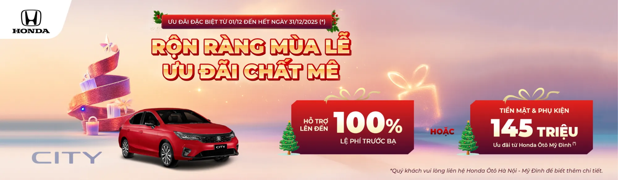 Ưu đãi Honda City tháng 12/2025