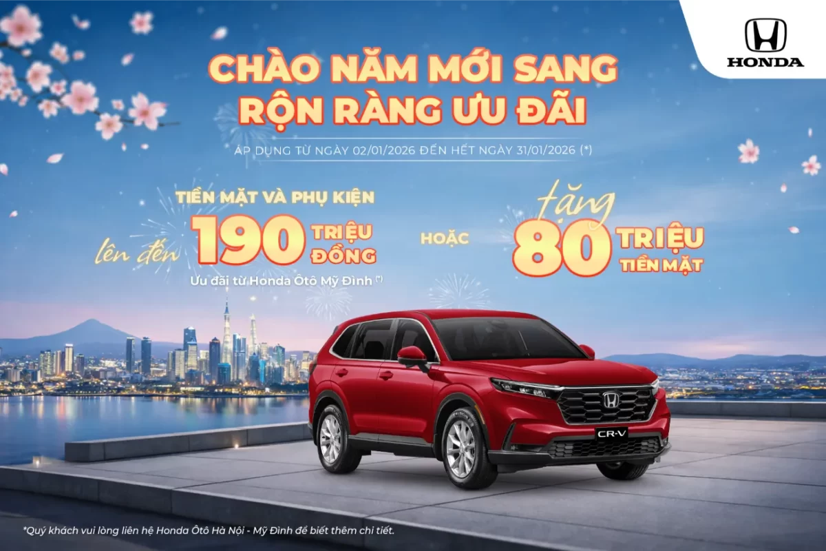 Ưu đãi Honda BR-V tháng 1/2026