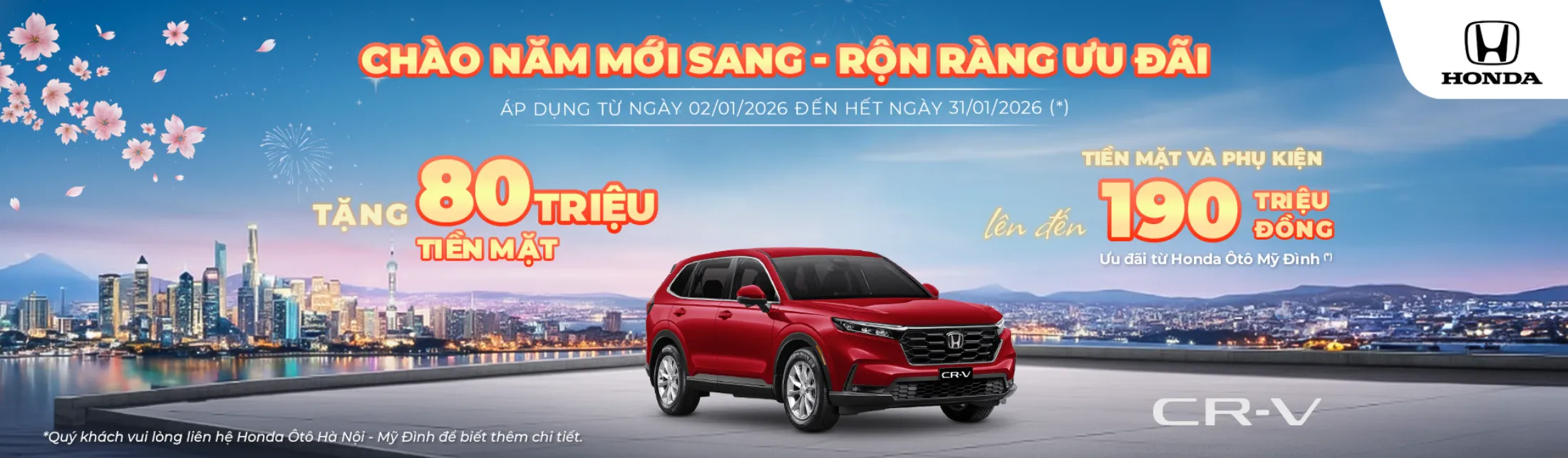 Ưu đãi Honda BR-V tháng 1/2026