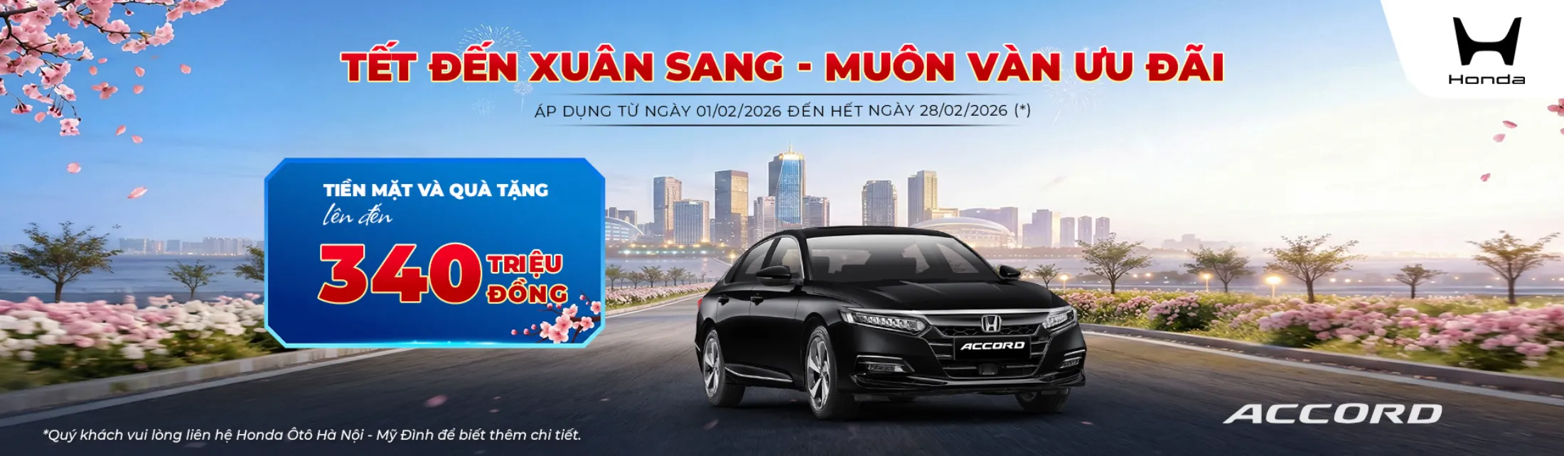 Ưu đãi Honda Accord tháng 2/2026