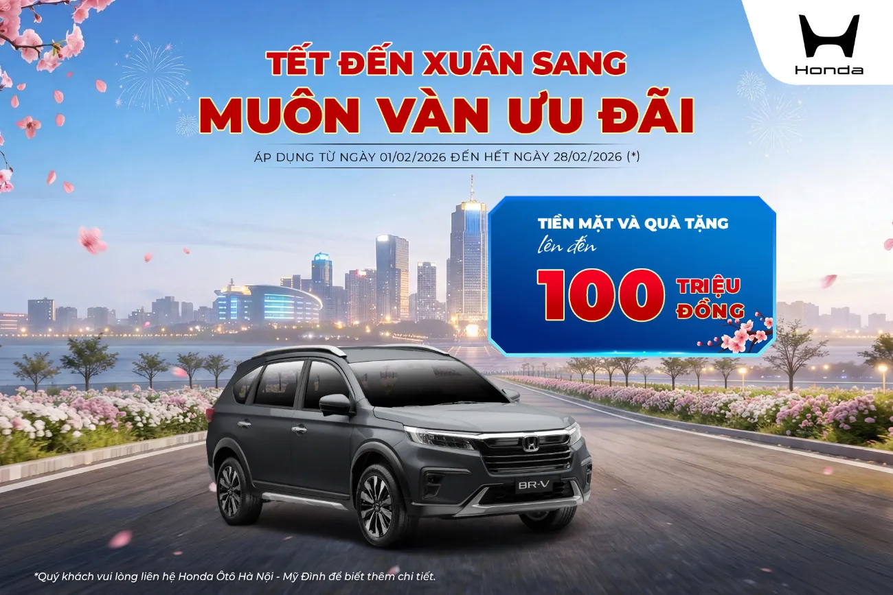 Ưu đãi Honda BR-V tháng 2/2026
