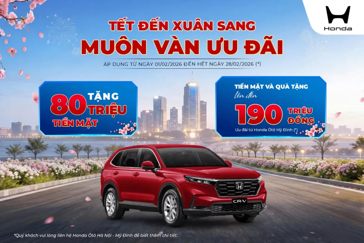 Ưu đãi Honda CR-V tháng 2/2026