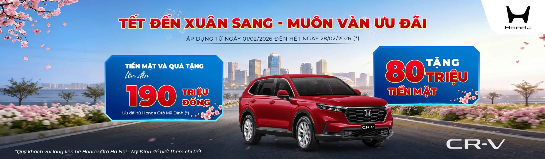 Ưu đãi Honda CR-V tháng 2/2026