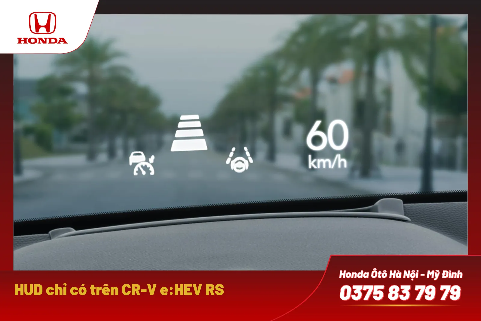 HUD trên CR-V e:HEV RS 2026