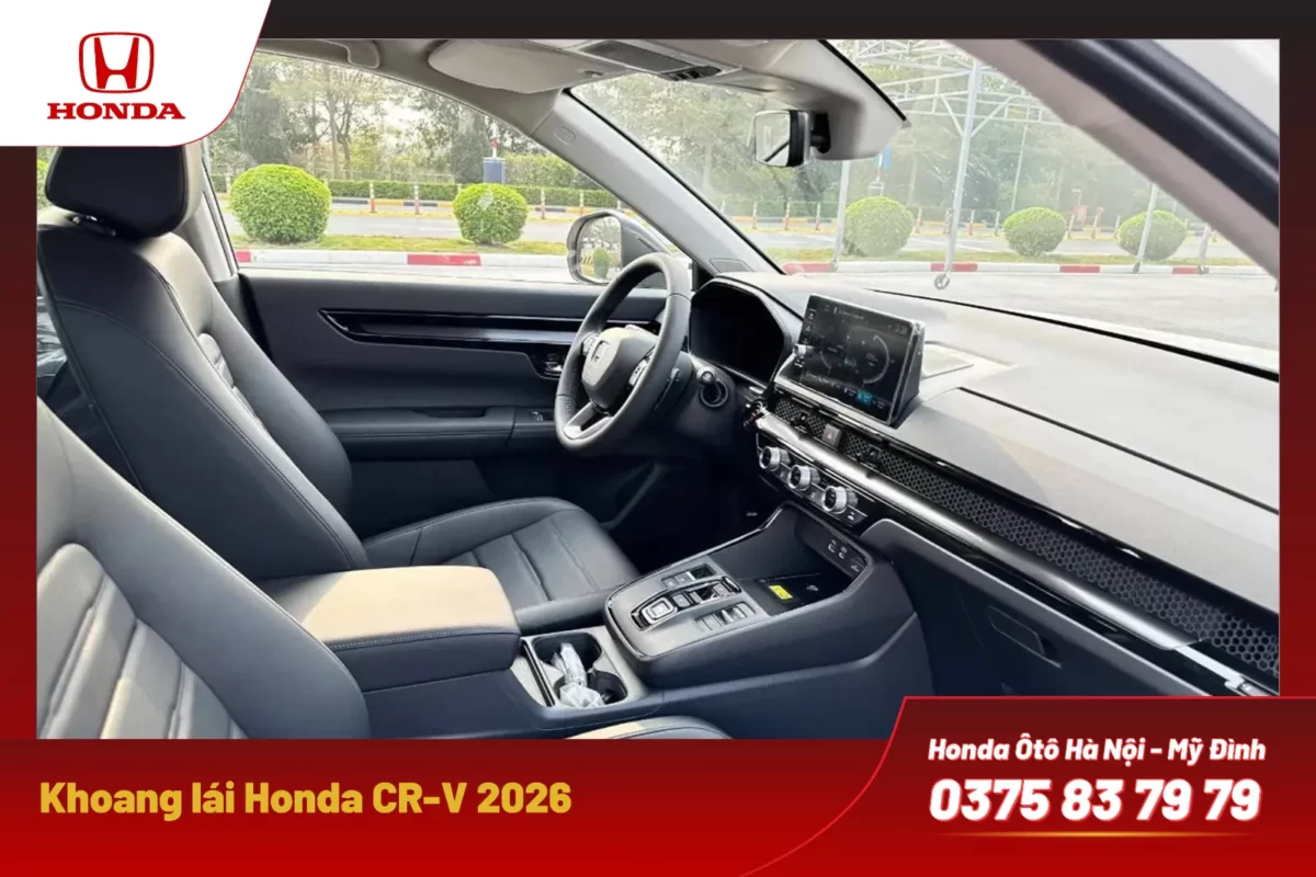 Khoang lái Honda CR-V e:HEV RS 2026