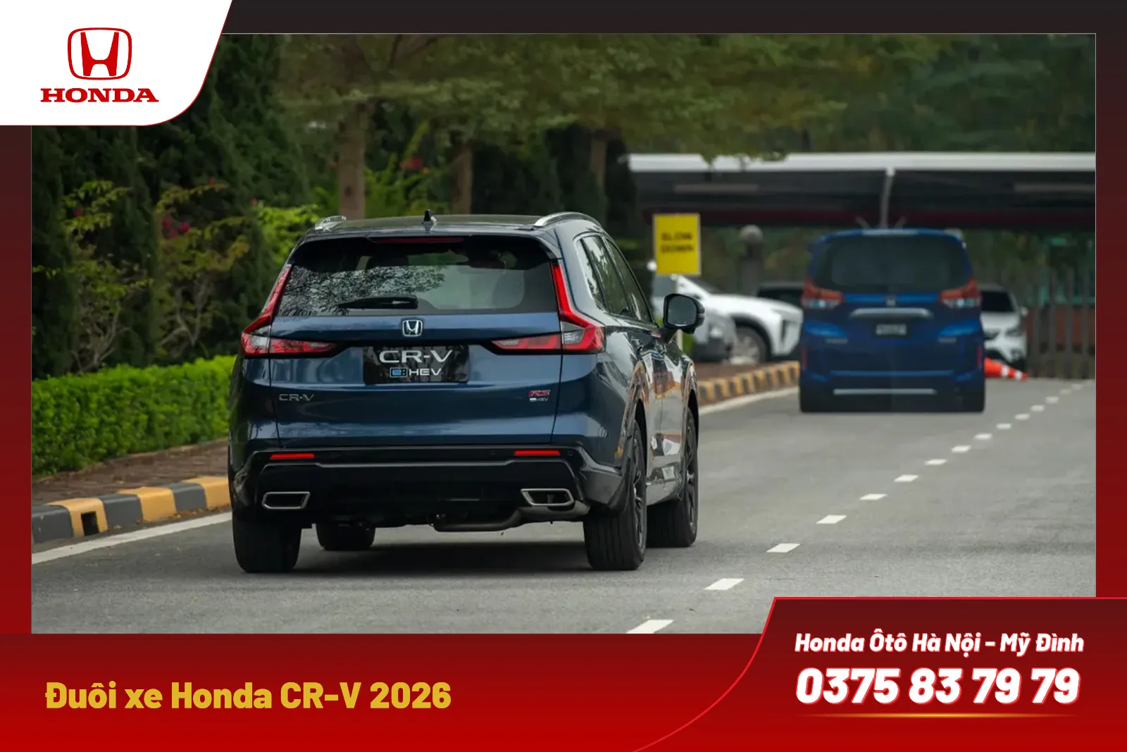 Thiết kế đuôi xe Honda CR-V e:HEV RS 2026