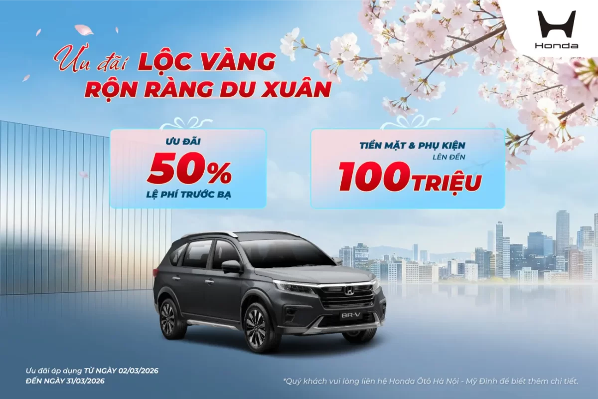 Ưu đãi Honda BR-V tháng 3/2026