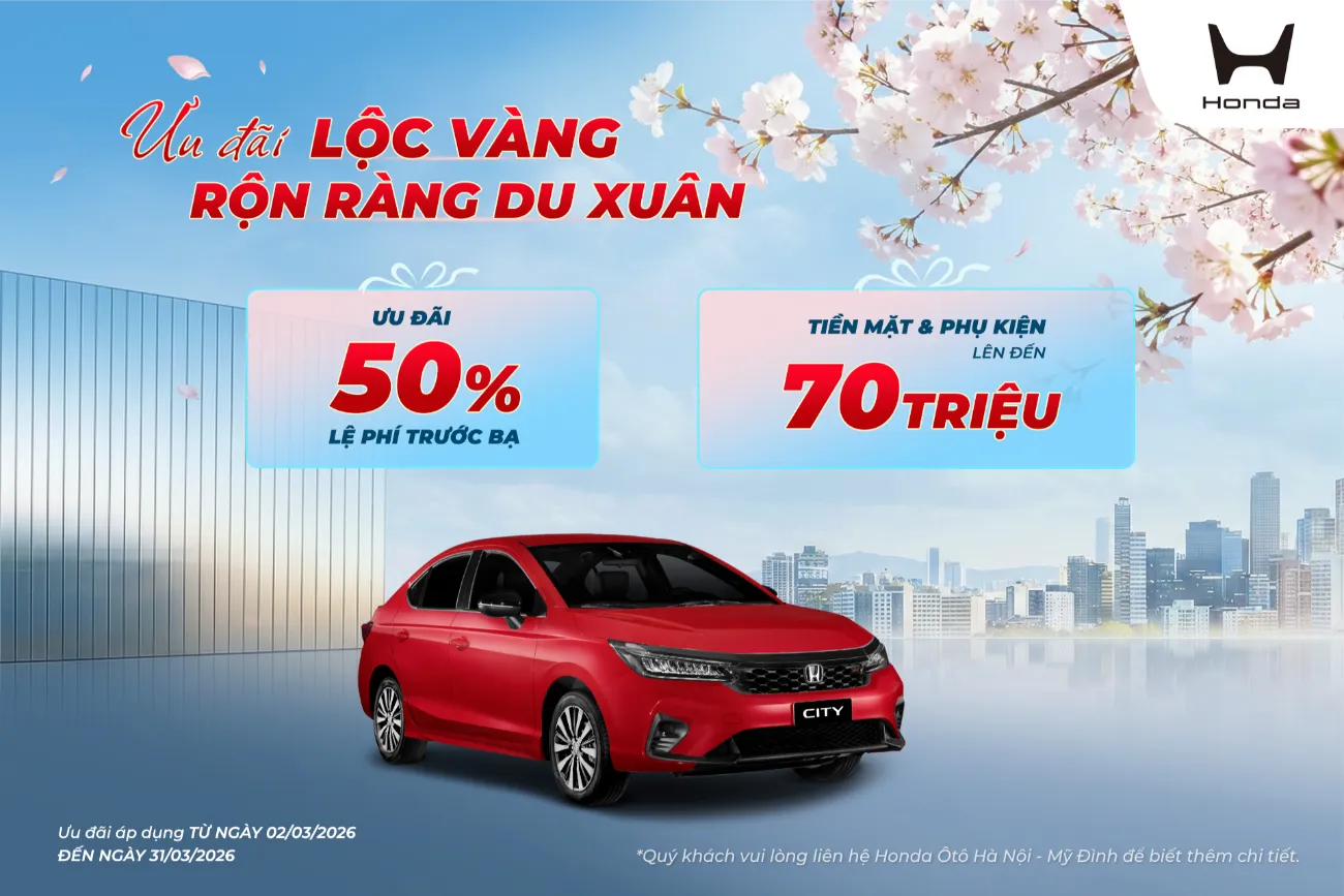 Ưu đãi Honda City tháng 3/2026