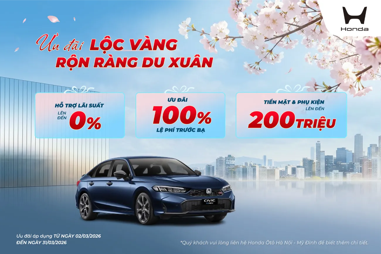 Ưu đãi Honda Civic tháng 3/2026