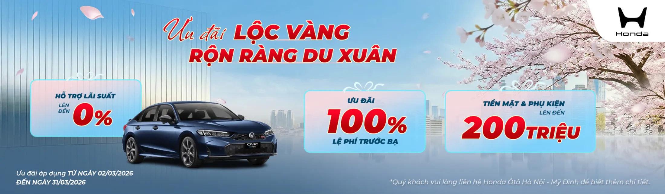 Ưu đãi Honda Civic tháng 3/2026