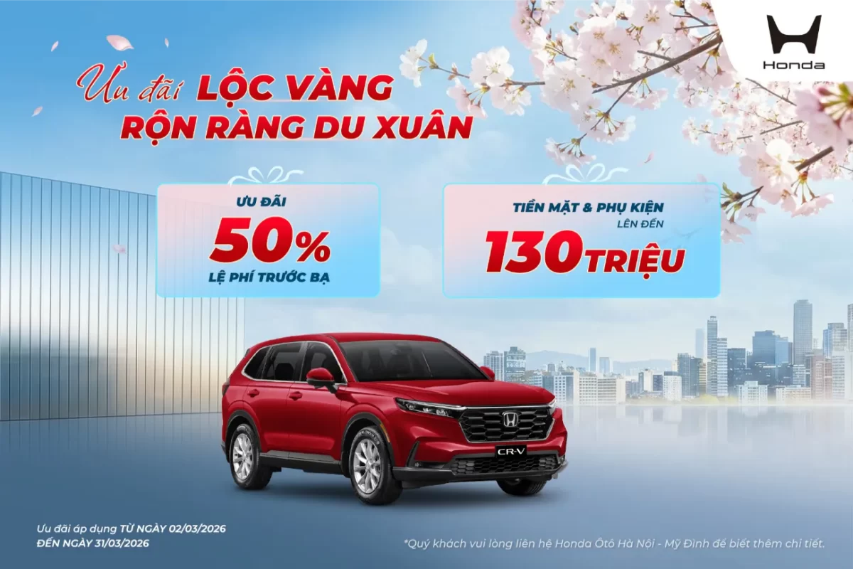 Ưu đãi Honda CR-V tháng 3/2026