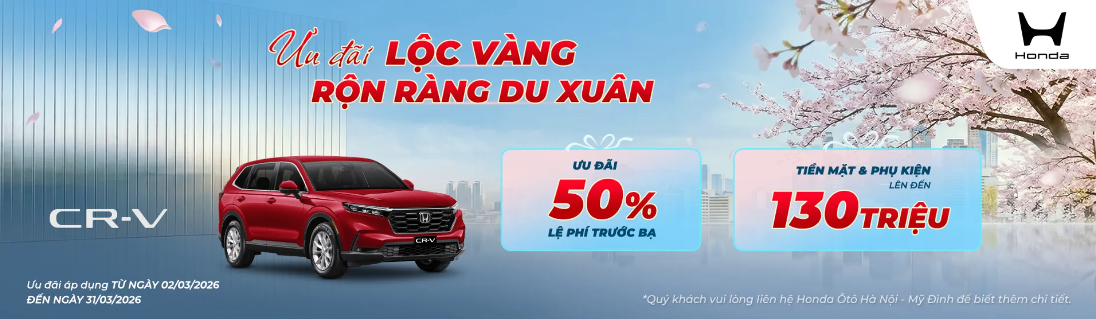 Ưu đãi Honda CR-V tháng 3/2026