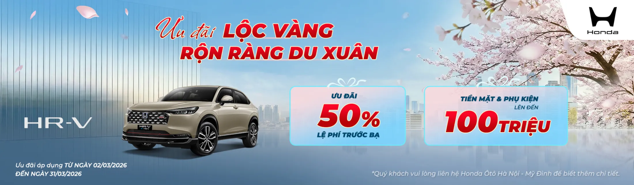 Ưu đãi Honda HR-V tháng 3/2026