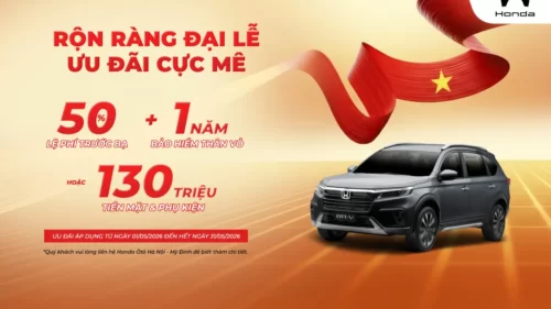 Ưu đãi mua xe ô tô Honda BR-V tháng 5/2026