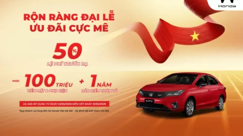Ưu đãi mua xe ô tô Honda City tháng 5/2026