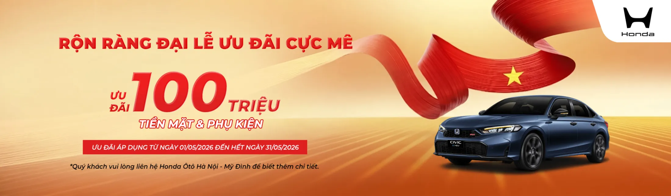 Ưu đãi mua xe ô tô Honda Civic tháng 5/2026