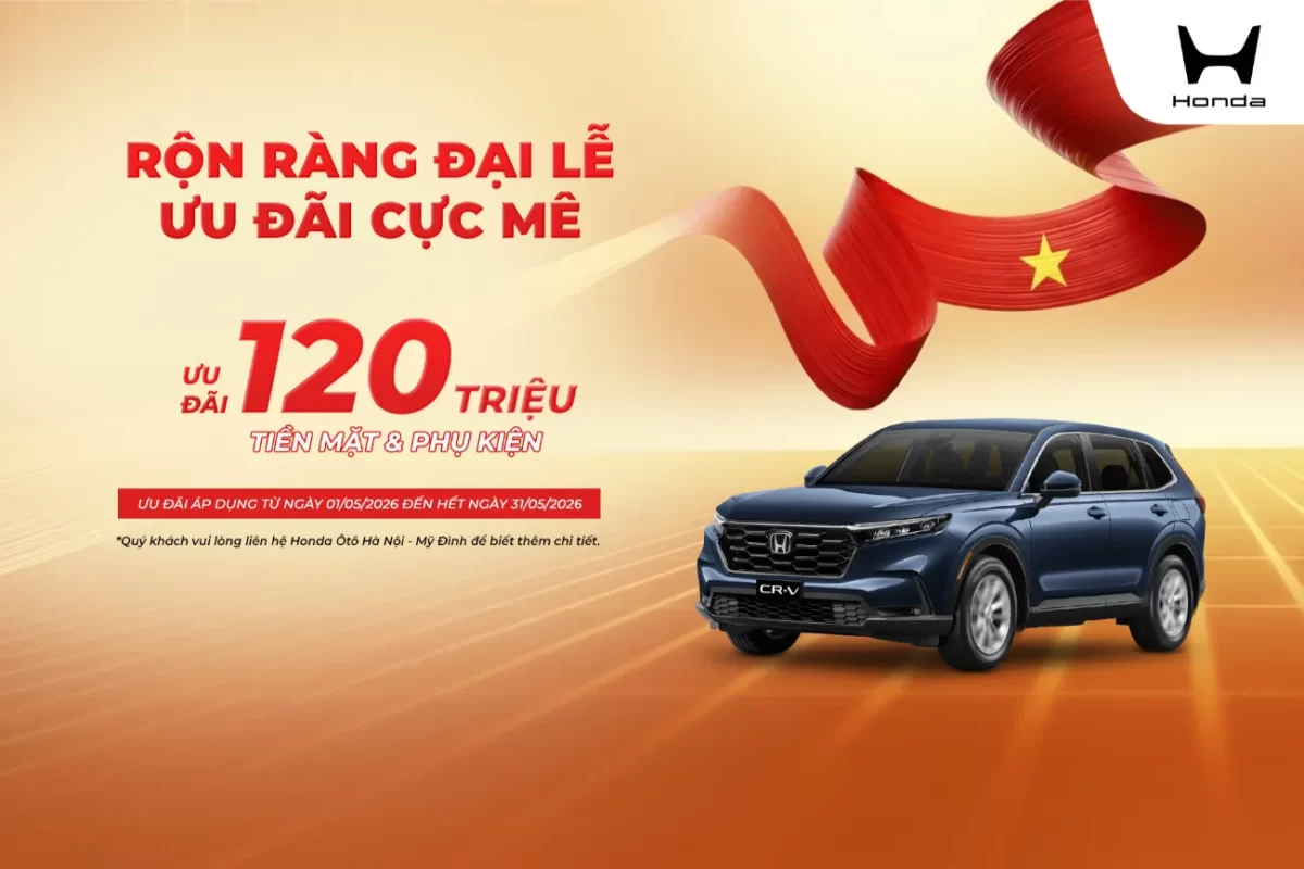 Ưu đãi mua xe ô tô Honda CR-V tháng 5/2026
