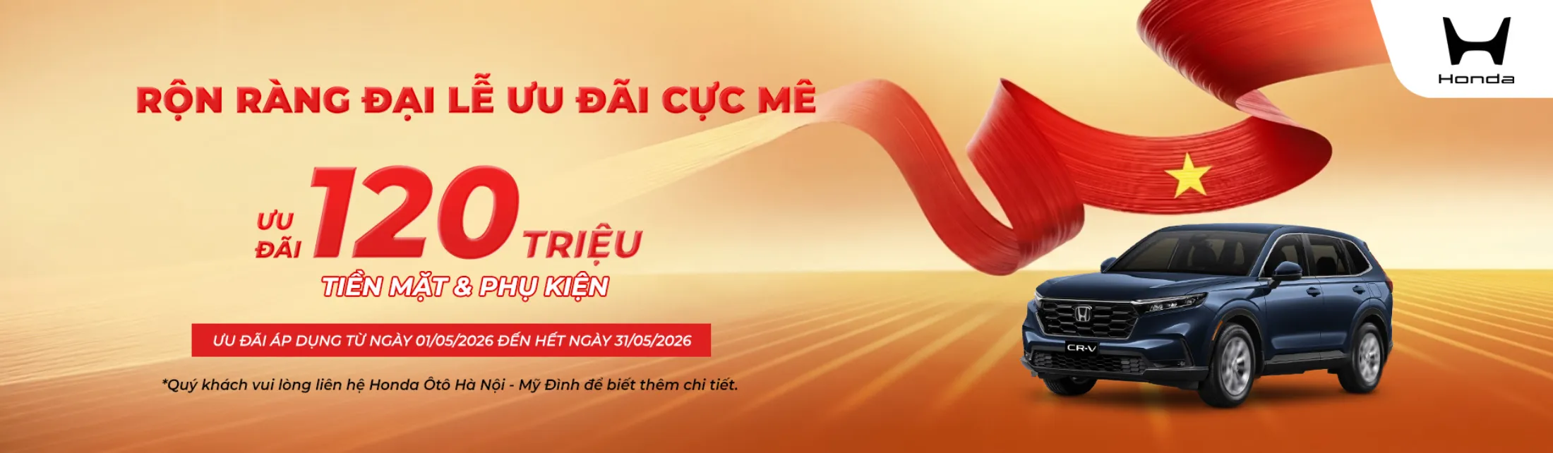 Ưu đãi mua xe ô tô Honda CR-V tháng 5/2026