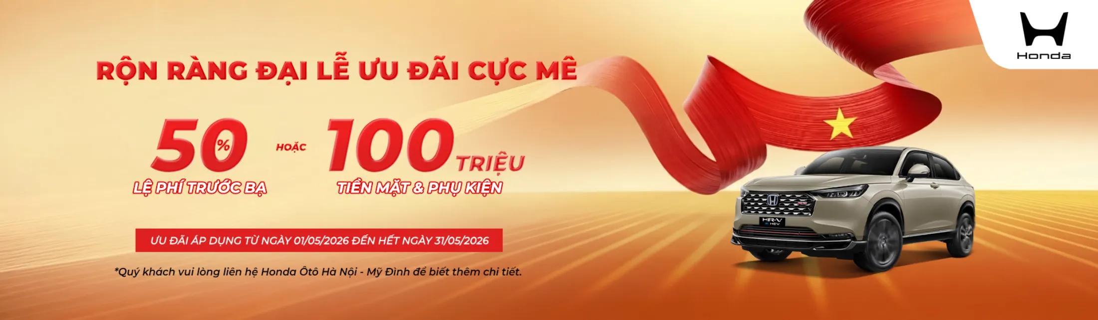 Ưu đãi mua xe ô tô Honda HR-V tháng 5/2026