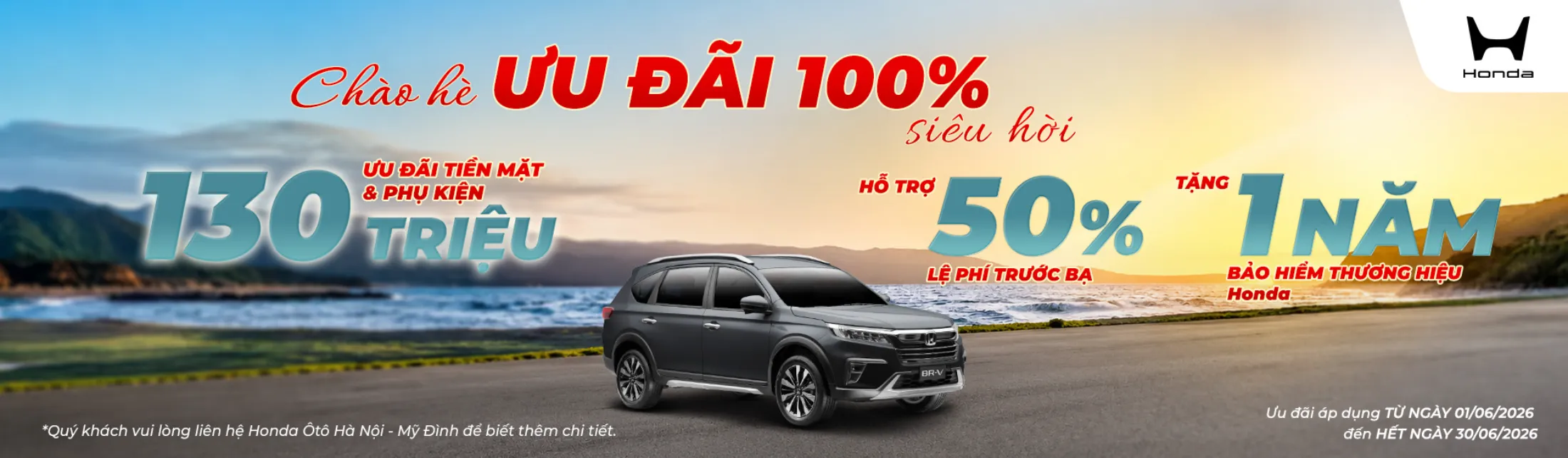 Ưu đãi Honda BR-V tháng 6/2026