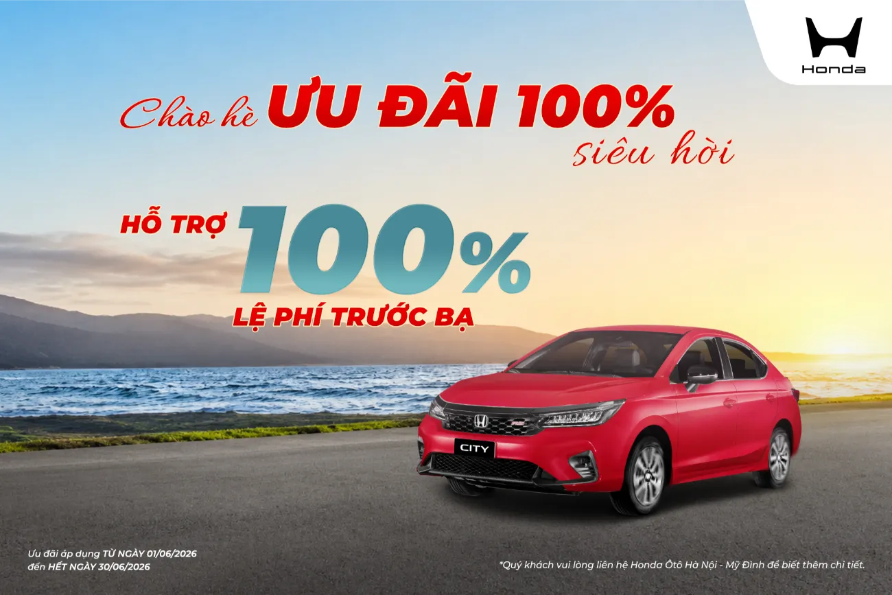 Ưu đãi Honda City tháng 6/2026