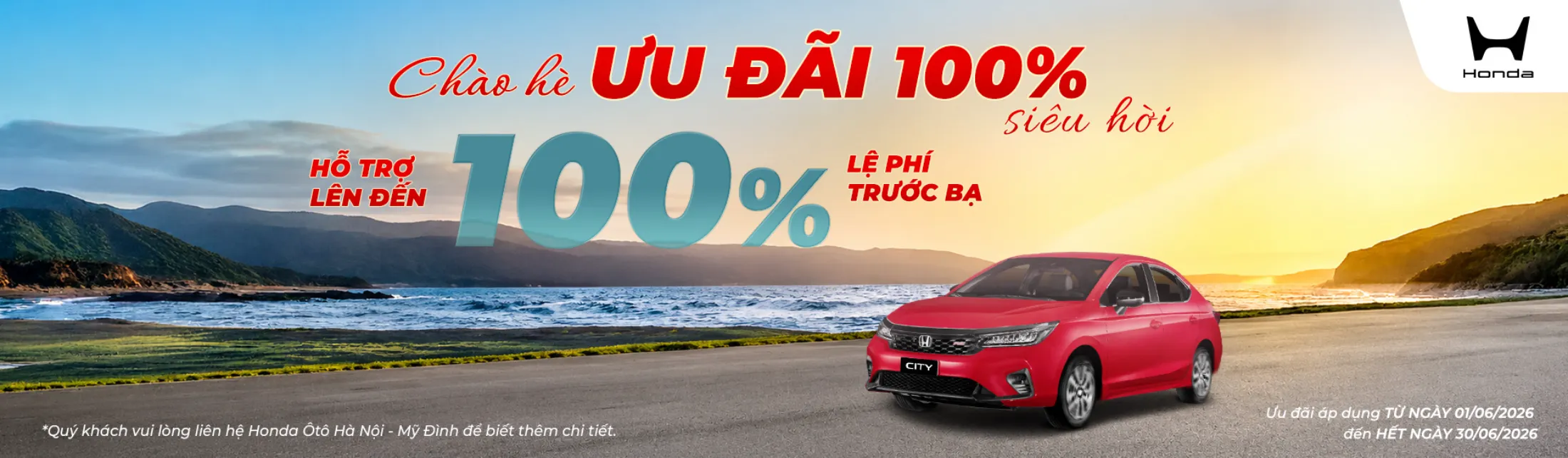 Ưu đãi Honda City tháng 6/2026