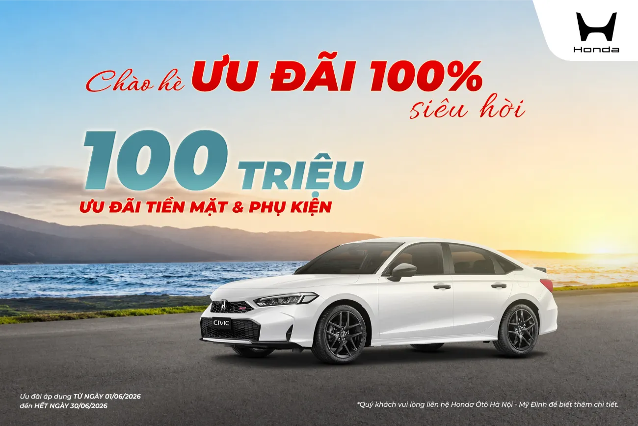 Ưu đãi Honda Civic tháng 6/2026